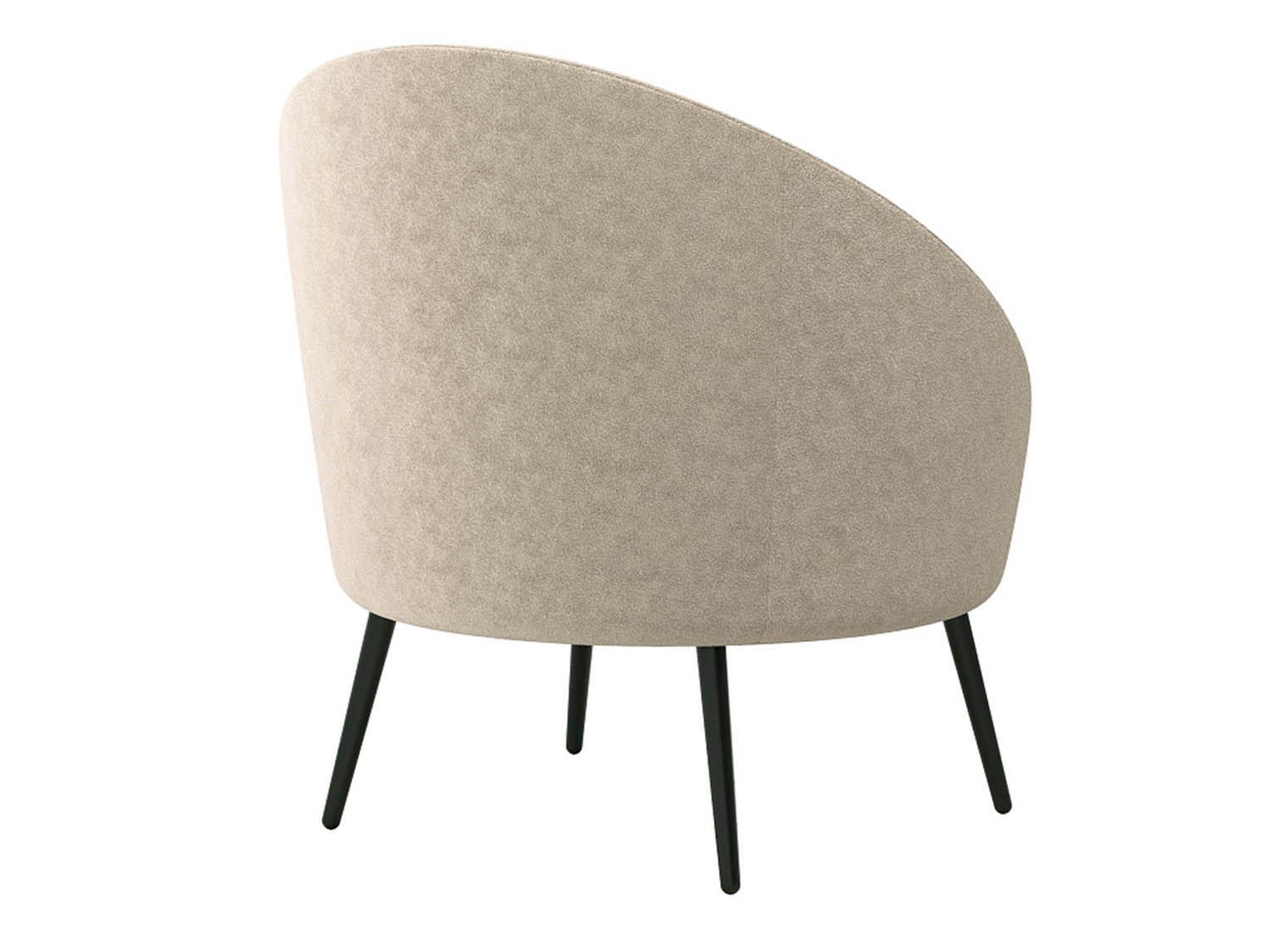 Кресло для отдыха Каро велюр панда крем 6 ваниль