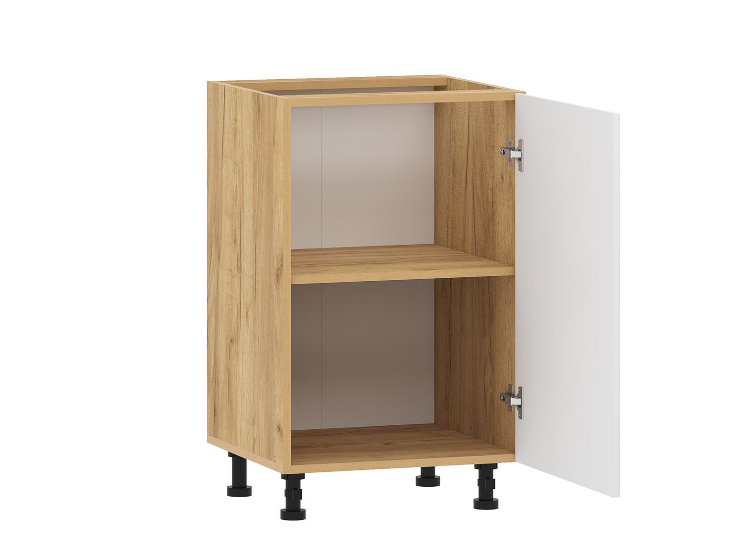 Вокс 100.01 тумба кухонная (500) Дуб Крафт золотой / Меренга