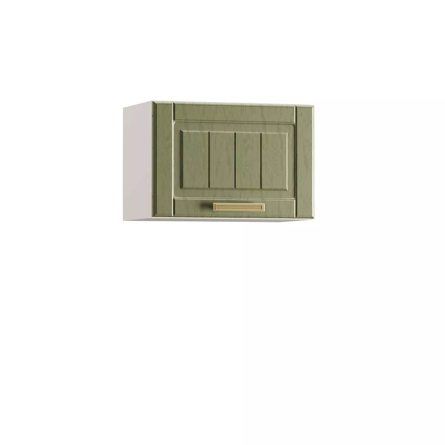 Софи шкаф навесной 500 горизонтальный Белый/Дуб Зелёный