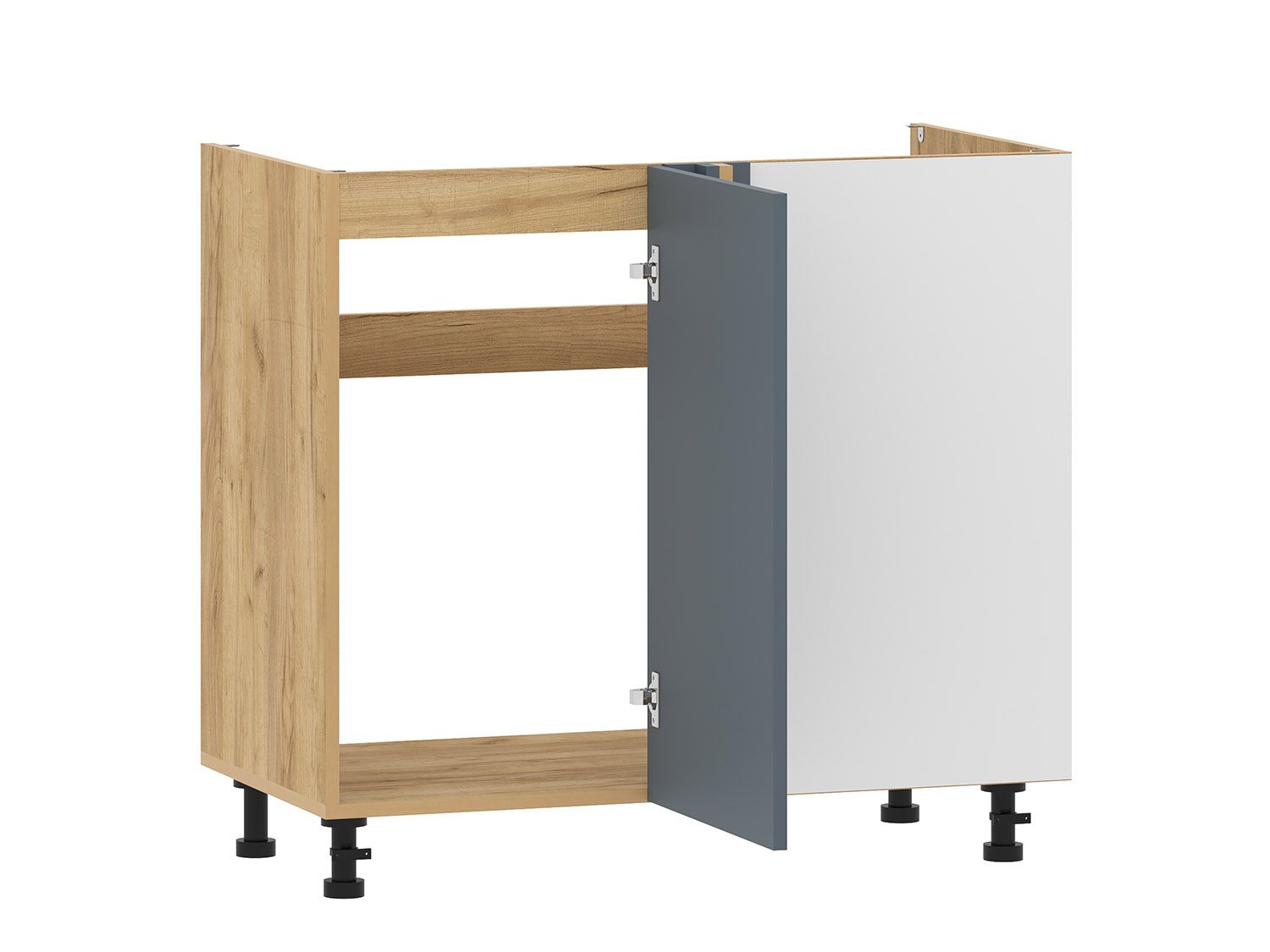 Борги 100.11 тумба под мойку угловая (1000) Дуб Крафт золотой / Маренго