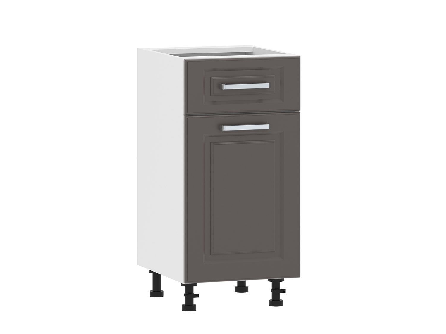 Вокс 100.08 400 тумба кухонная / Белый/Графит