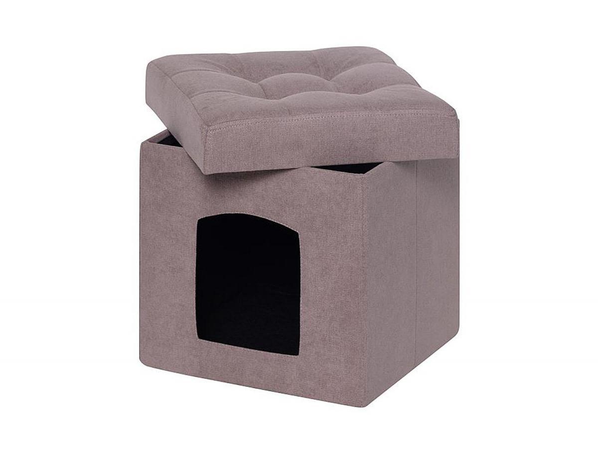 Пуф складной для животных велюр Бежевый