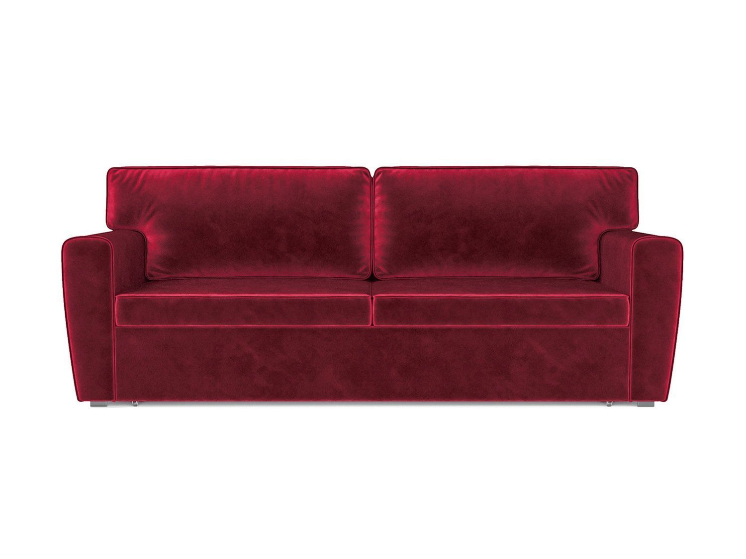 Диван Оскар бархат красный  STAR VELVET 3 DARK RED