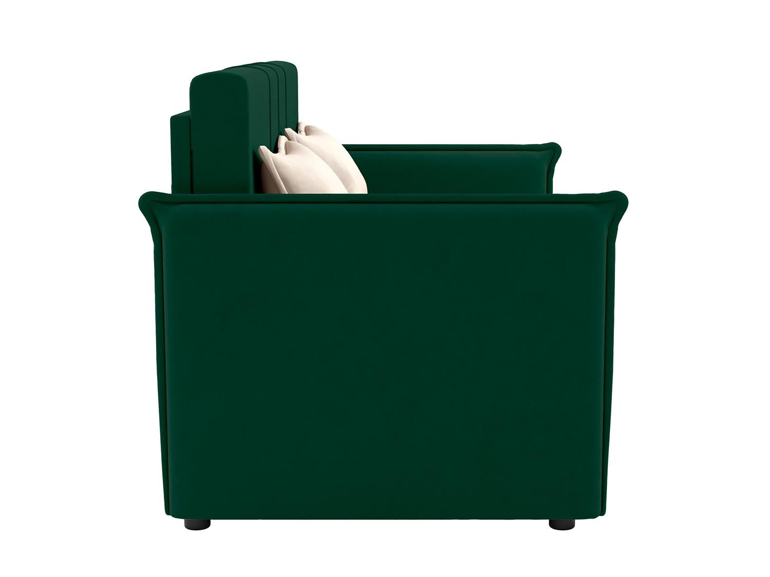 Дэнди диван-кровать 2 думки / велюр Fresh малахит / крем