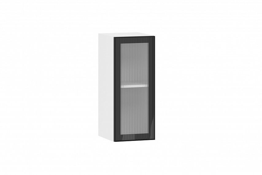 Moru шкаф навесной 100.80.300 / Белый/Черный