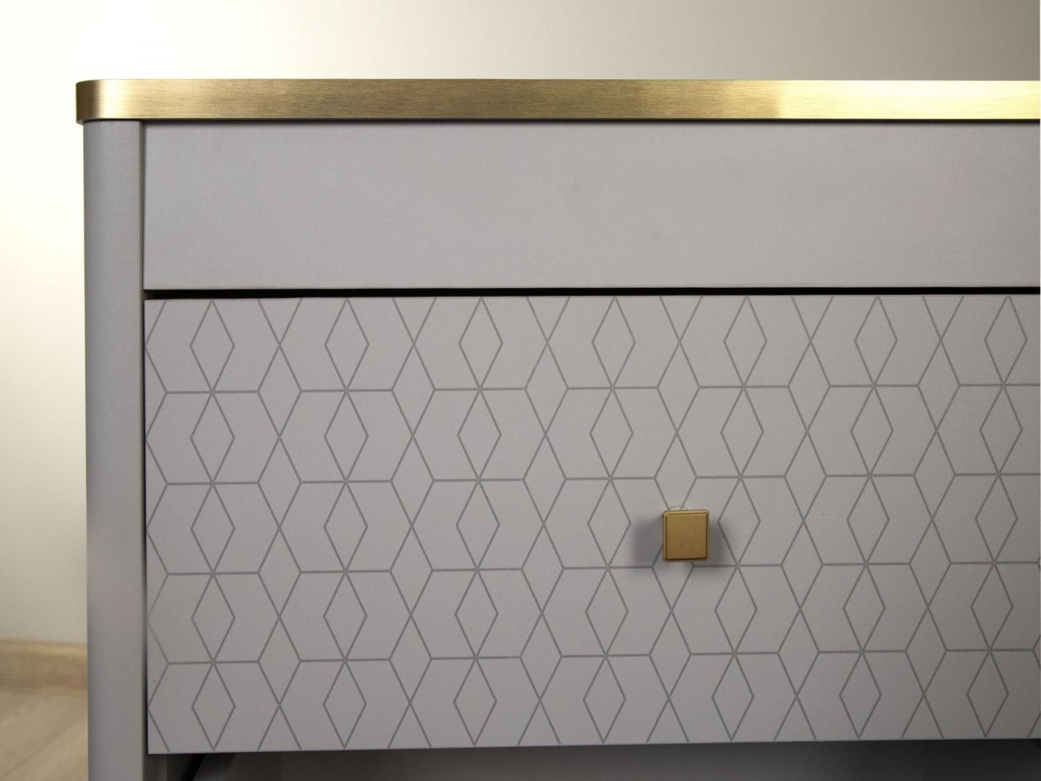 Комод 65.01 Антре серый / золото