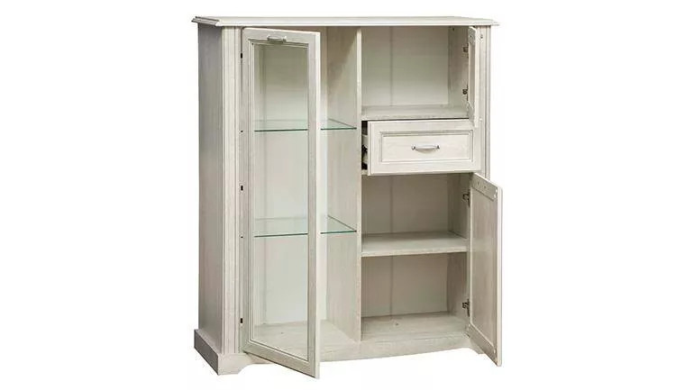 Гостиная Сохо комплектация 1 бетон белый/бетон патина