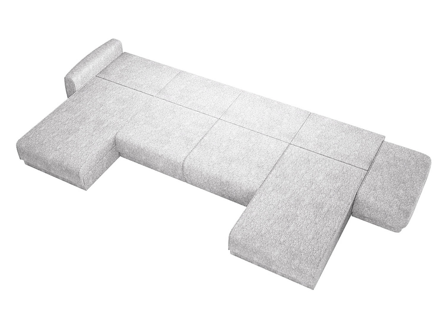 Женева 2S2OPF ПРАВЫЙ диван-кровать угловой еврокнижка / Бриллиант