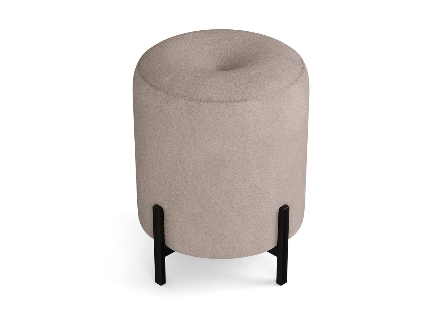 Пуф Люкс круглый велюр барни маус