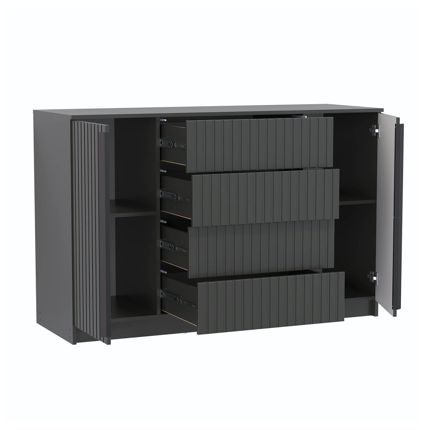 Брандо комод 67.11 МДФ Диамант серый