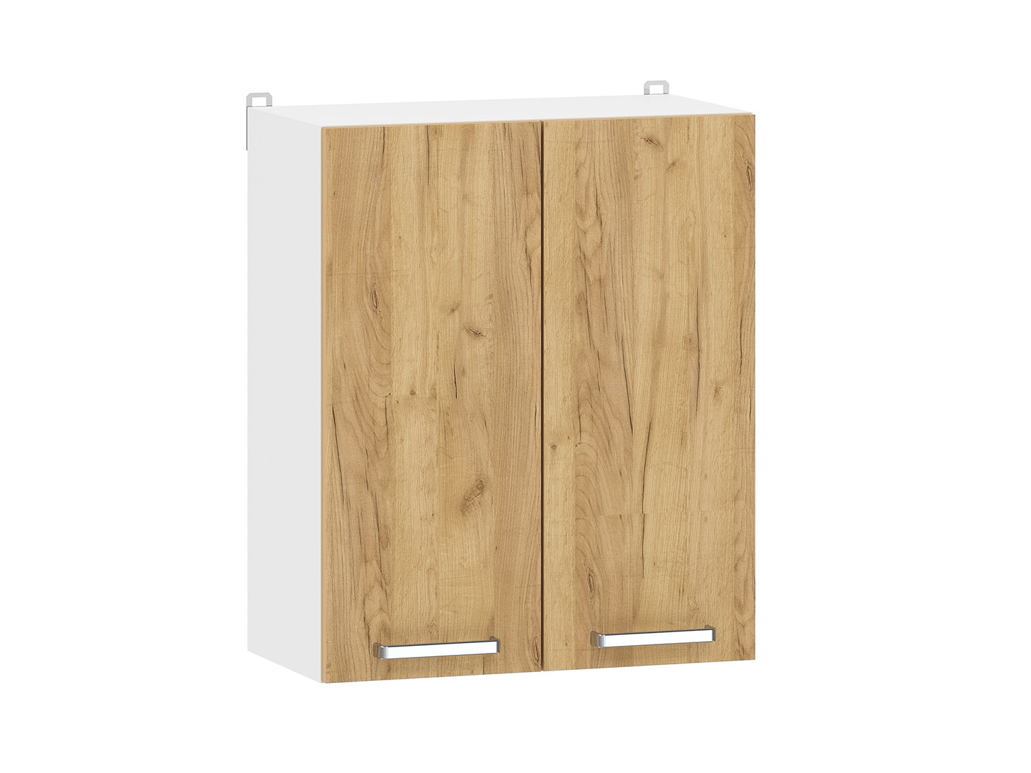 Борги 100.31 600 шкаф навесной / Белый/Дуб Крафт золотой