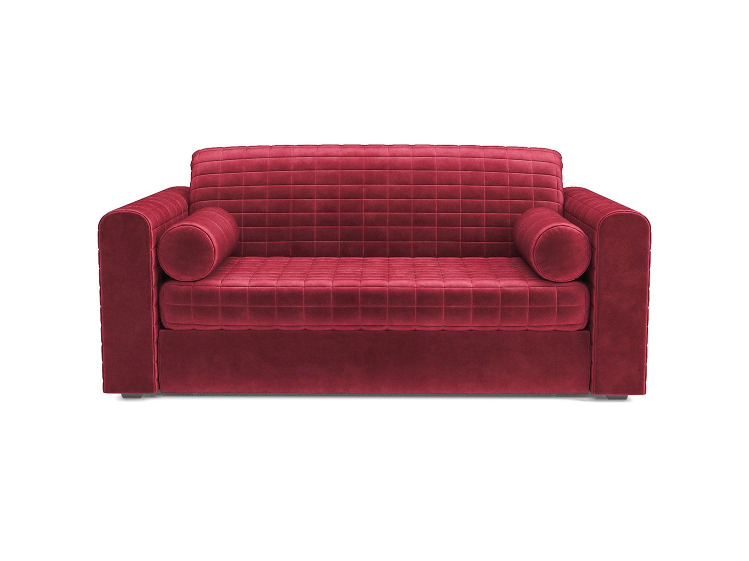 Диван Аккордеон Барон №5 бархат красный  STAR VELVET 3 DARK RED