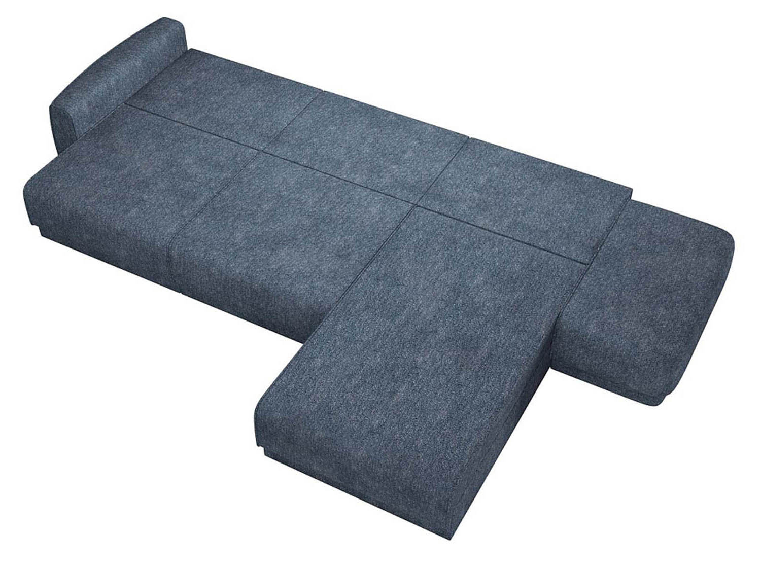 Женева 2SOPF ПРАВЫЙ диван-кровать угловой еврокнижка / Сталь