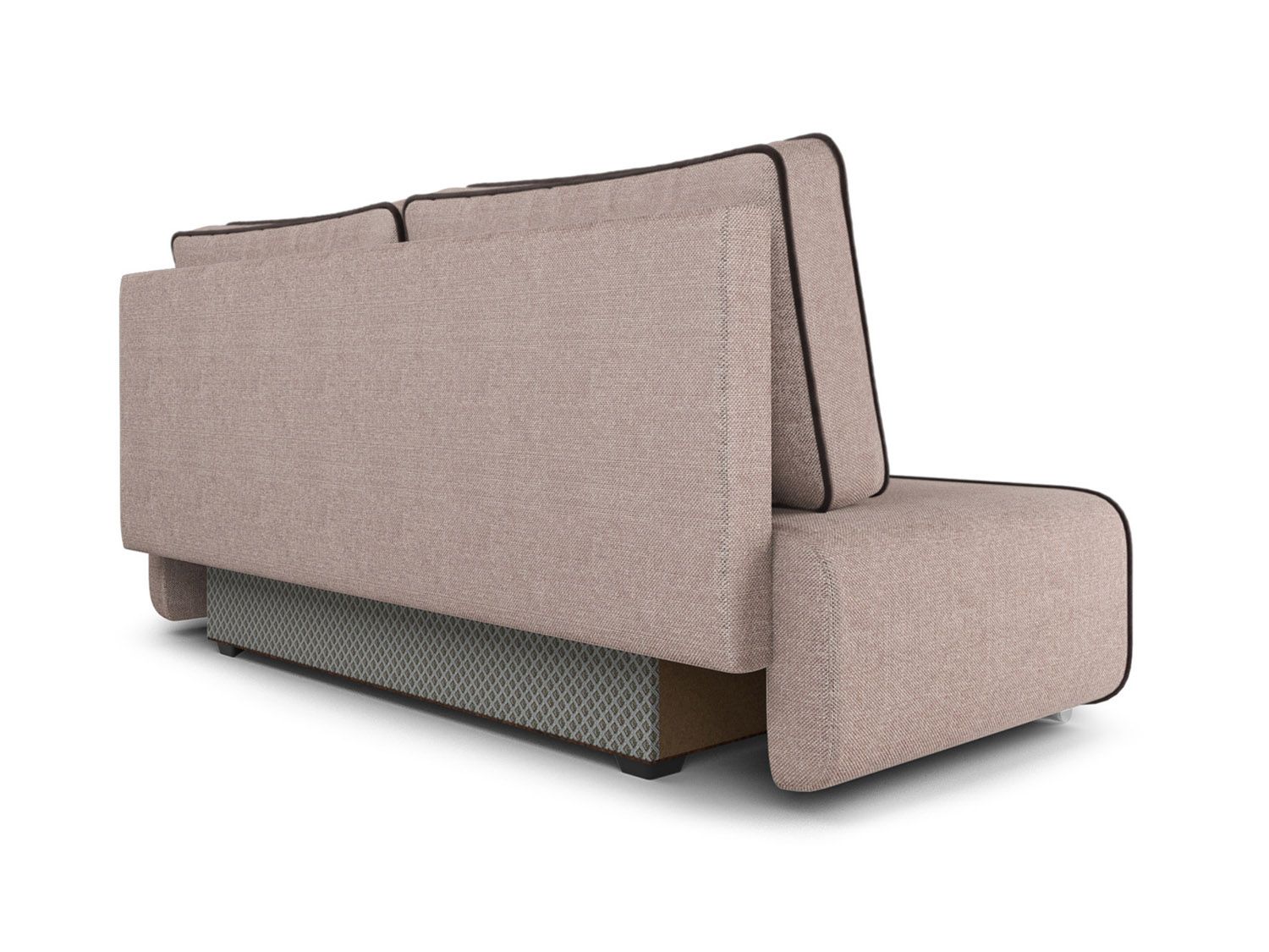 Диван Марк рогожка бежевая + кордрой коричневый