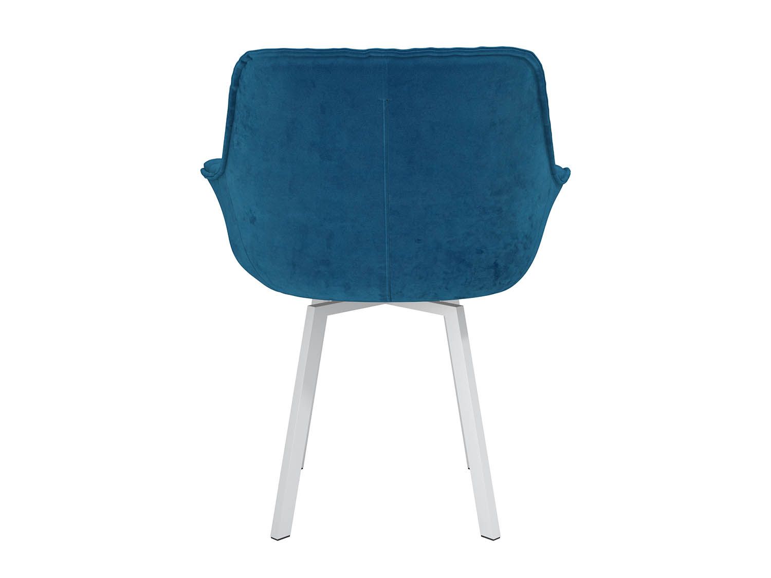 Квинта стул велюр тенерифе океан / белый