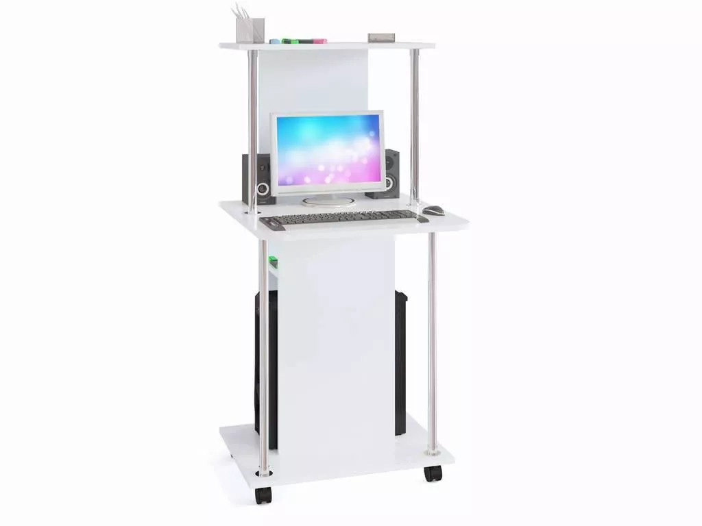 Компьютерный стол КСТ-12 белый