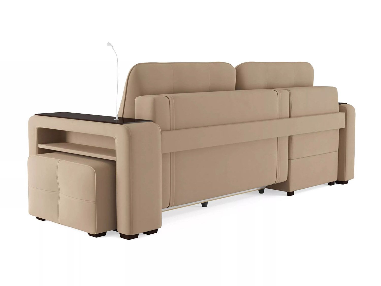 Диван угловой Смарт 4 Б3-1Пф-2Т-Б4 Велюр Велютто 05