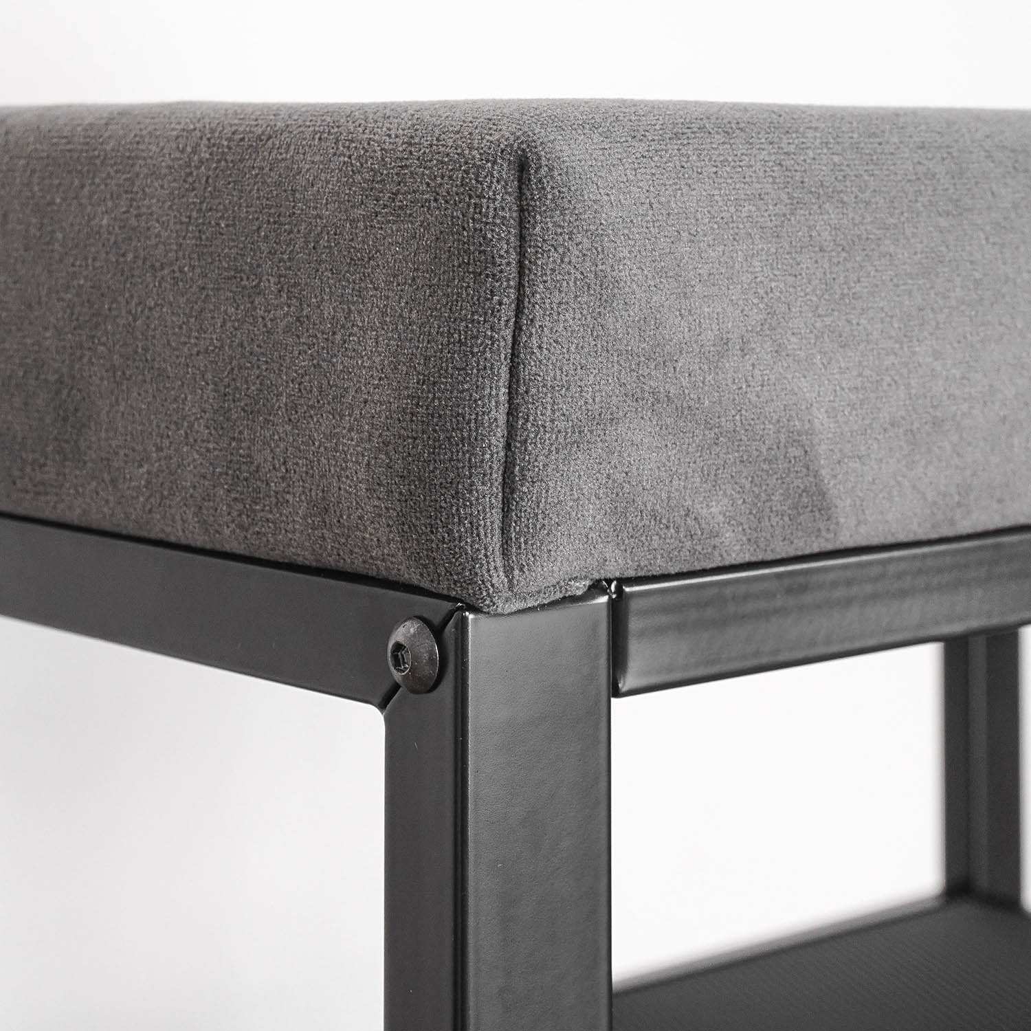 Банкетка Торонто 23S черный / серый