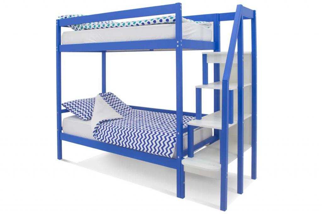 Детская двухярусная кровать Бельмарко Svogen синий