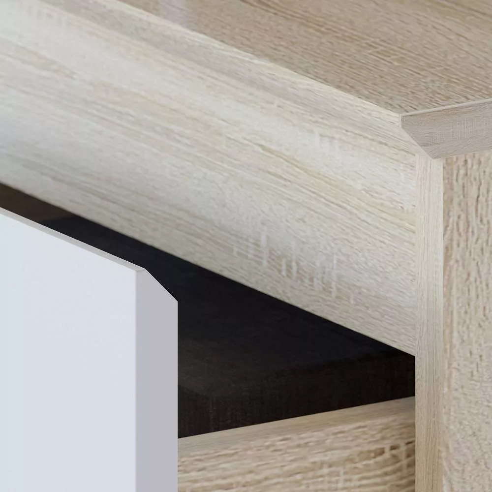 Комод Т-4Р Дуб Сонома/Белый