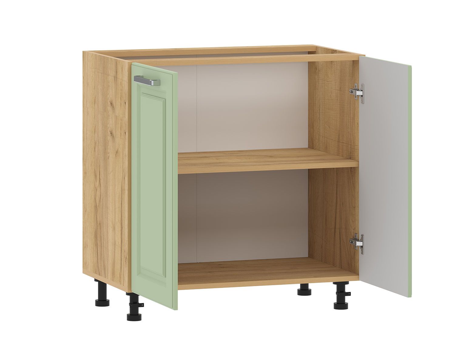 Вокс 100.02 тумба кухонная (800) Дуб Крафт золотой / Фисташка