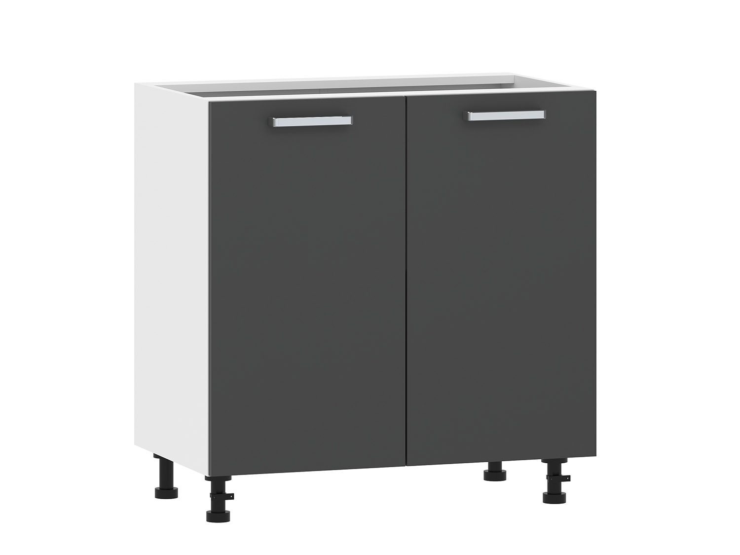 Борги 100.02 800 тумба кухонная / Белый/Антрацит