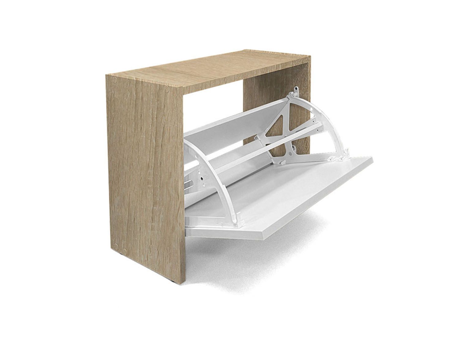 Обувница Лаком-1 Дуб Сонома / Белый