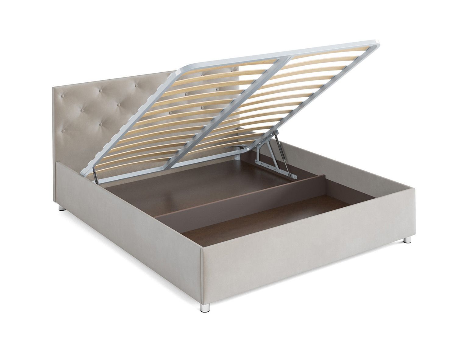 Кровать Классик бархат бежевый STAR VELVET 6 BEIGE 160