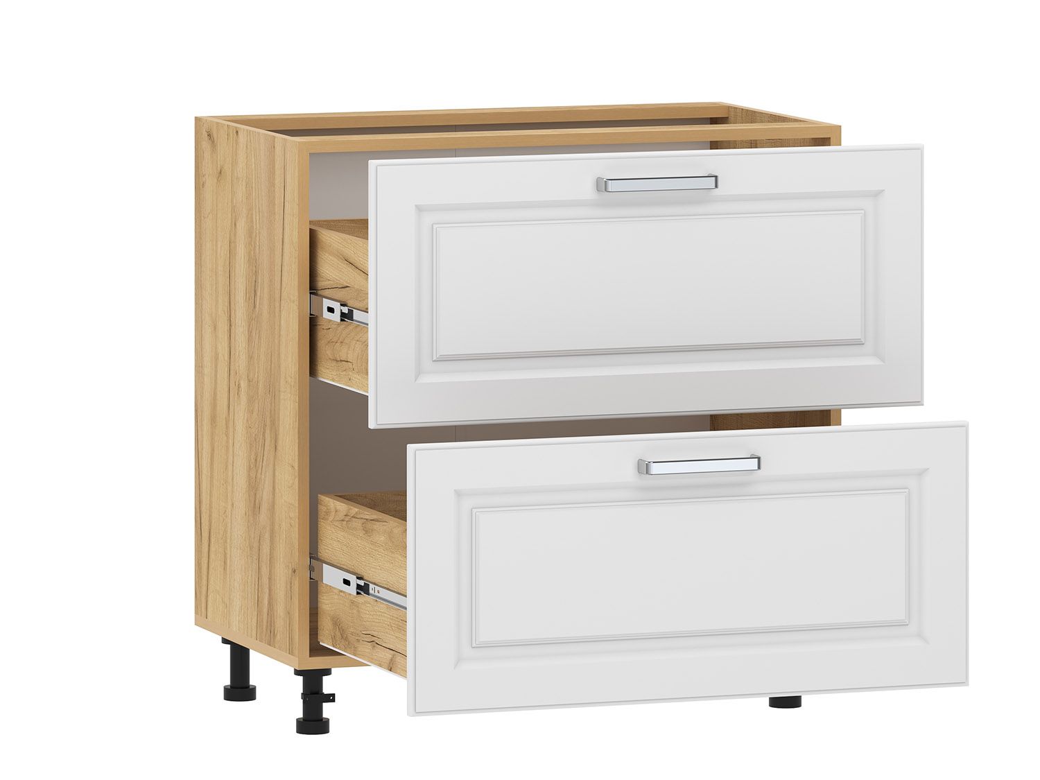 Вокс 100.05 тумба кухонная (800) Дуб Крафт золотой / Меренга