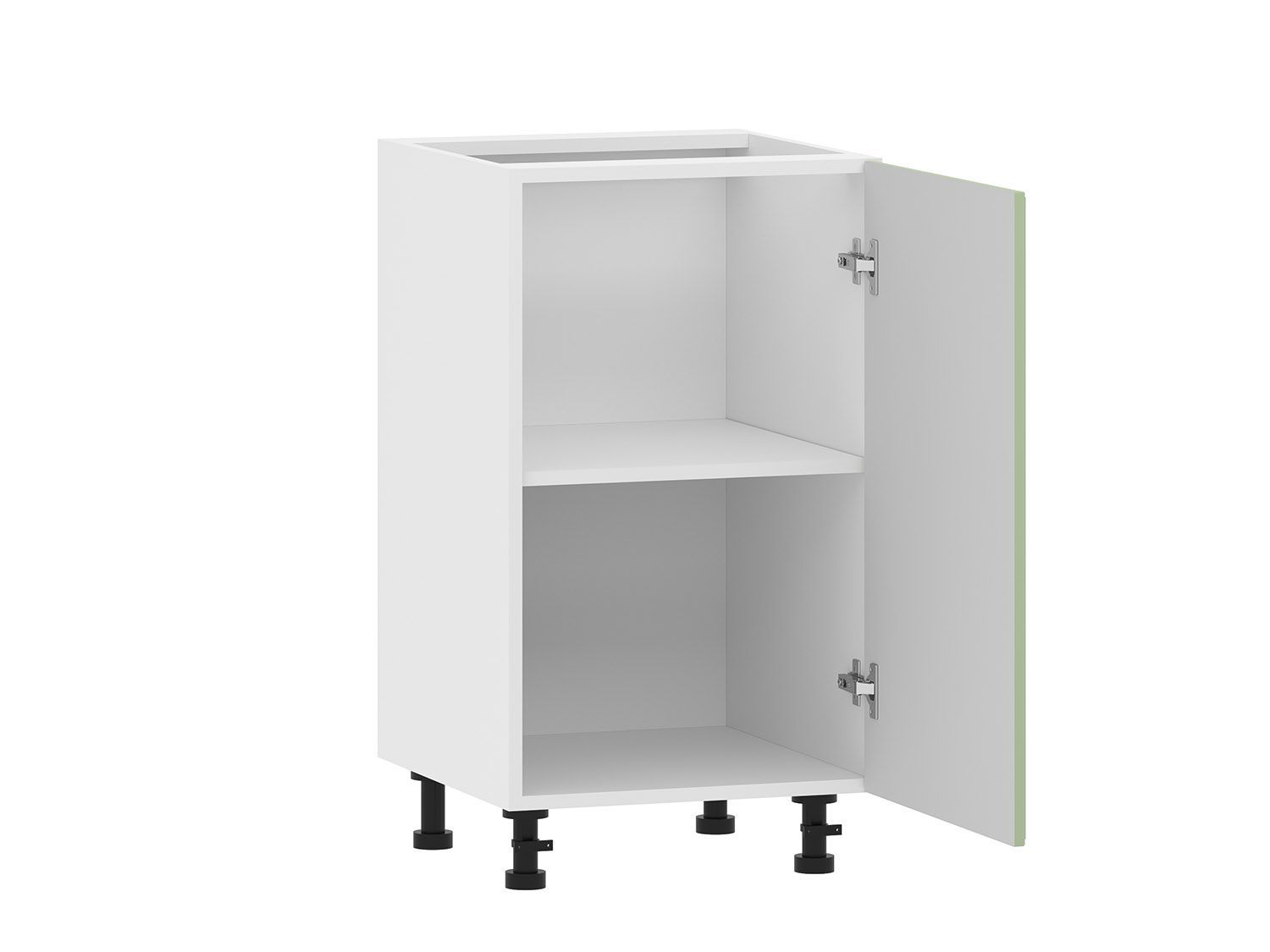 Вокс 100.01 тумба кухонная (450) Белый / Фисташка