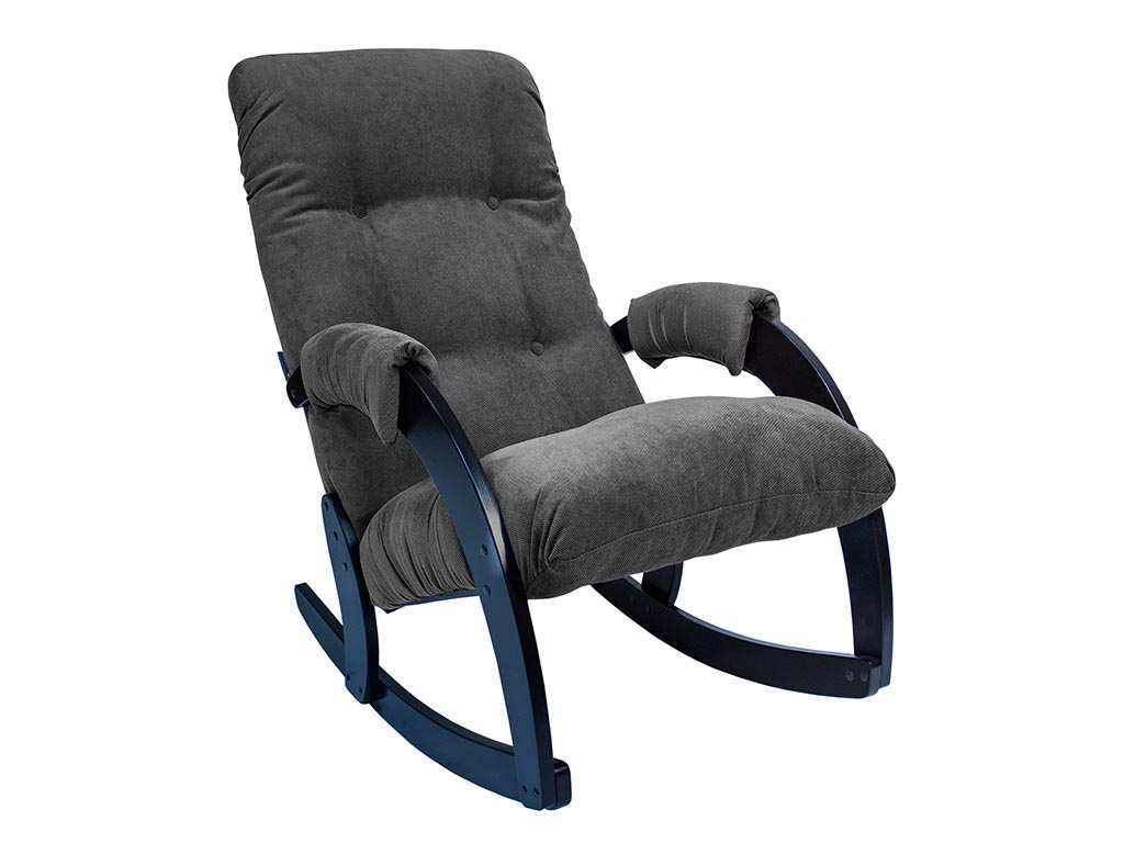 Кресло-качалка Модель 67 шпон венге/Верона антр грей
