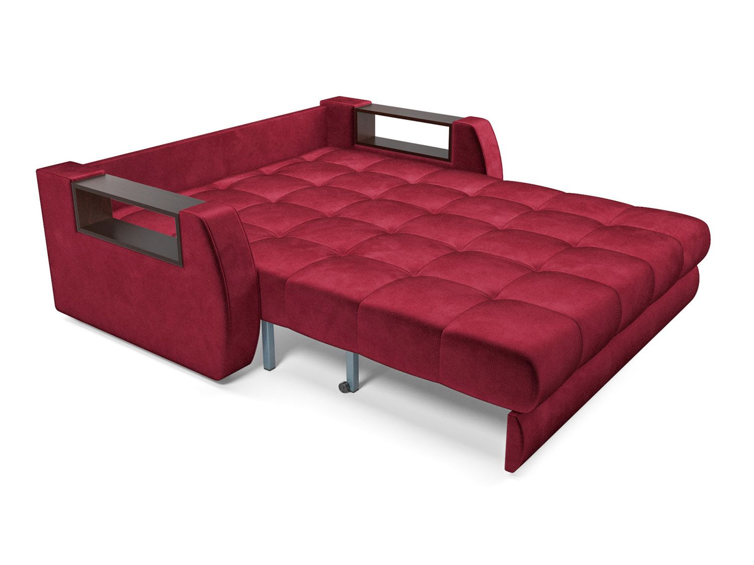 Диван Аккордеон Барон №3 бархат красный  STAR VELVET 3 DARK RED