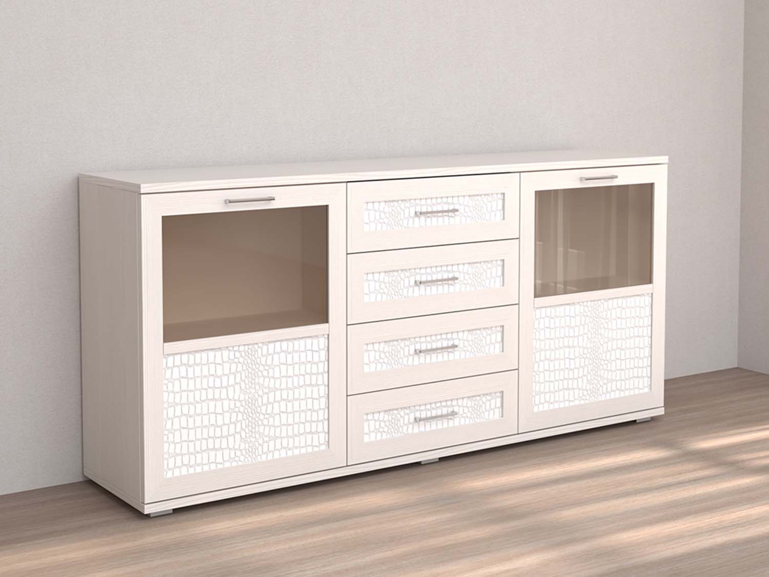 Кэт 4 комодино - Бодега белая/Кайман белый