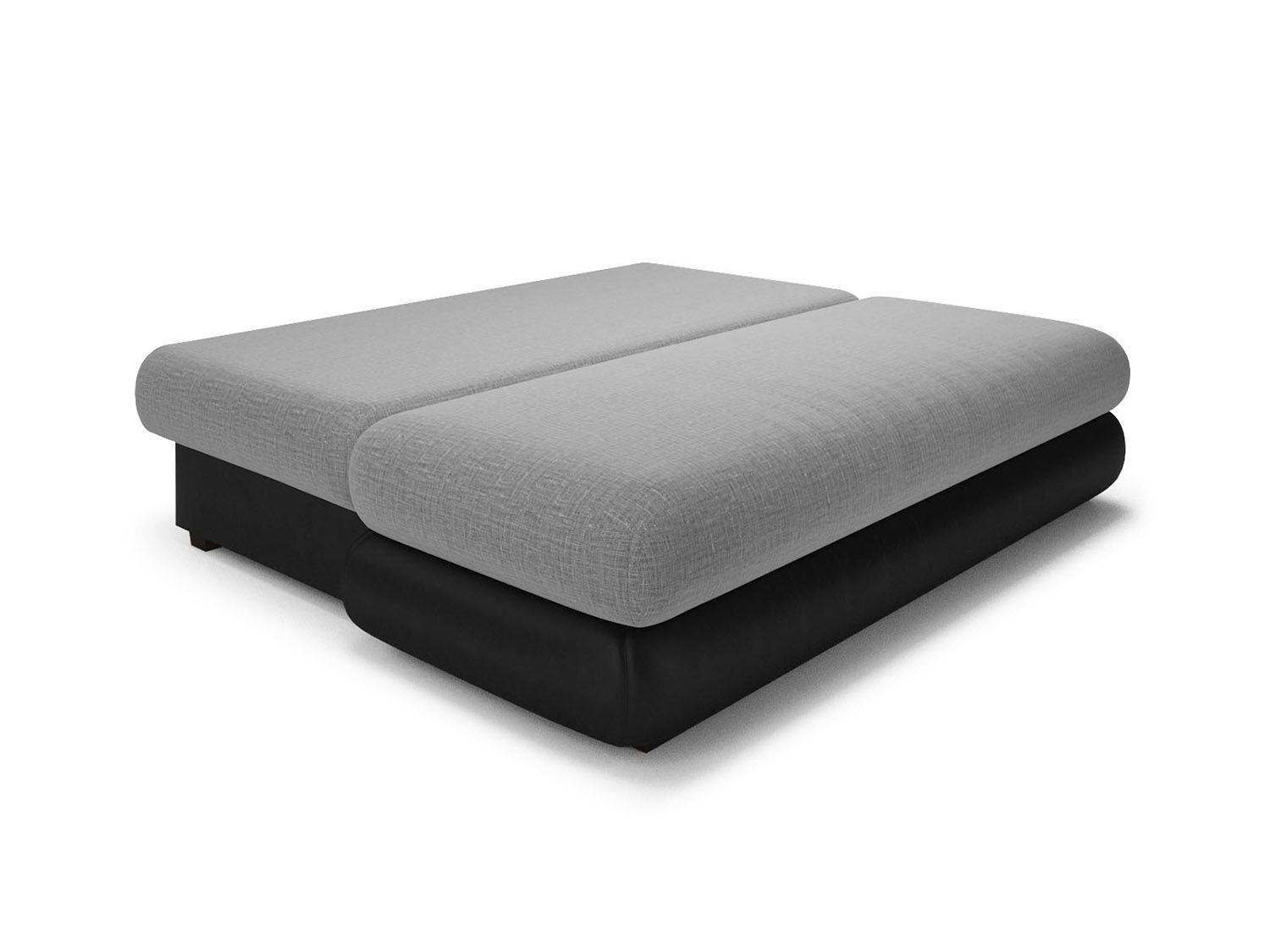 Диван Фиджи рогожка серая