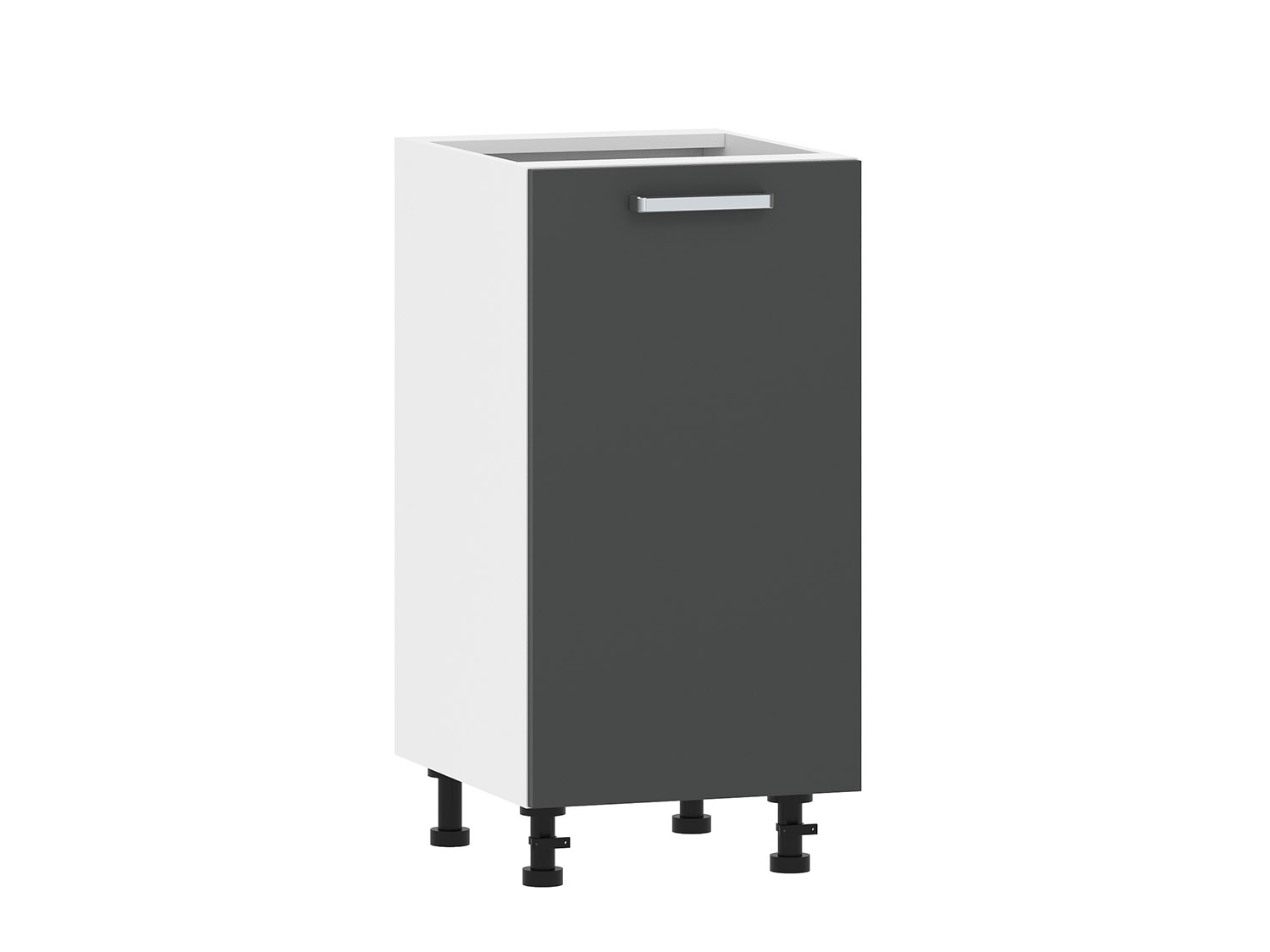 Борги 100.01 400 тумба кухонная / Белый/Антрацит