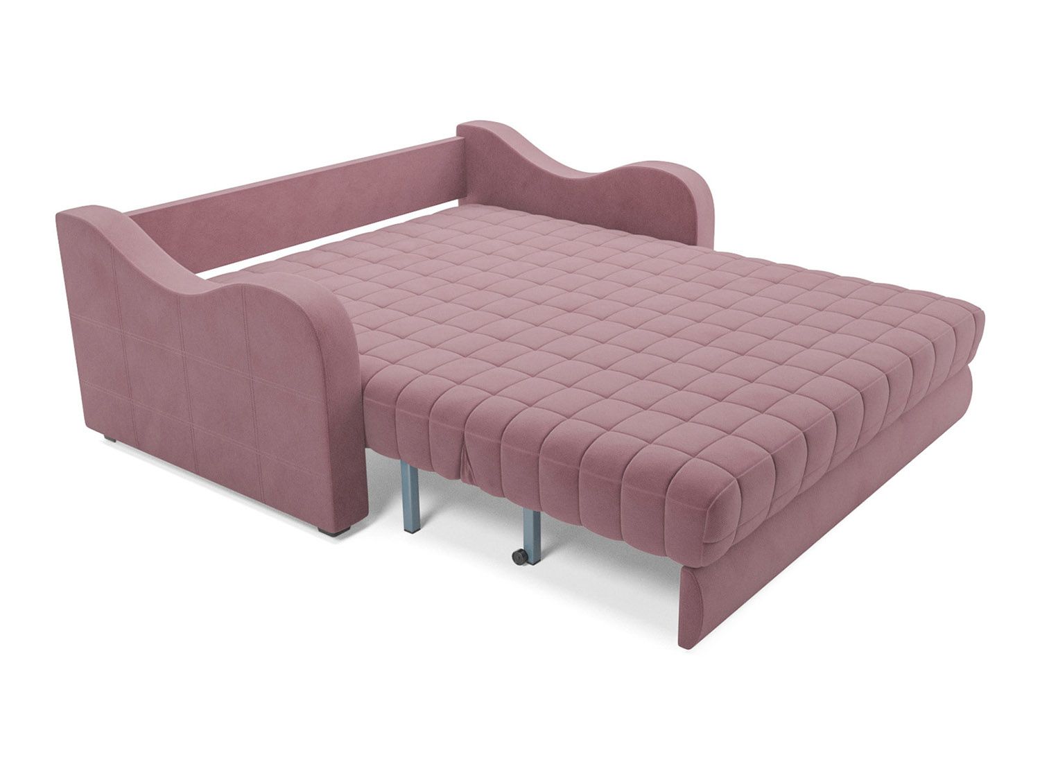 Диван Аккордеон Барон №4 велюр пудра НВ-178 18