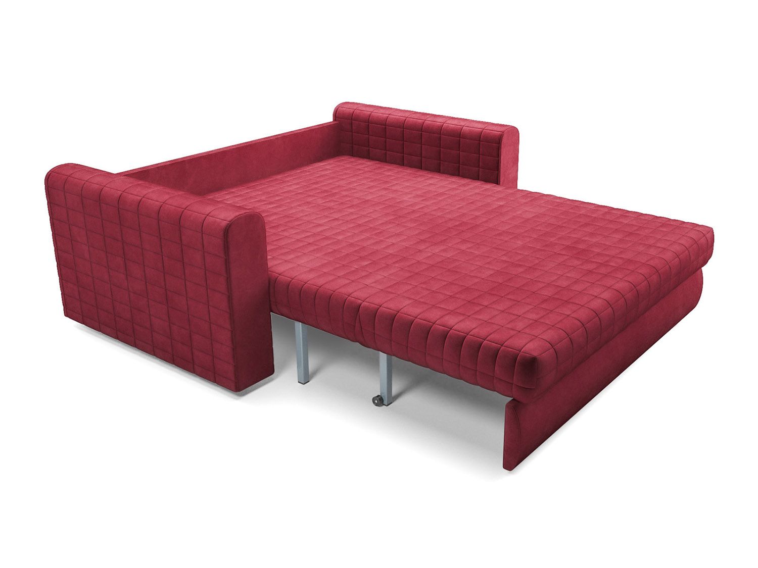 Диван Аккордеон Барон №5 бархат красный  STAR VELVET 3 DARK RED