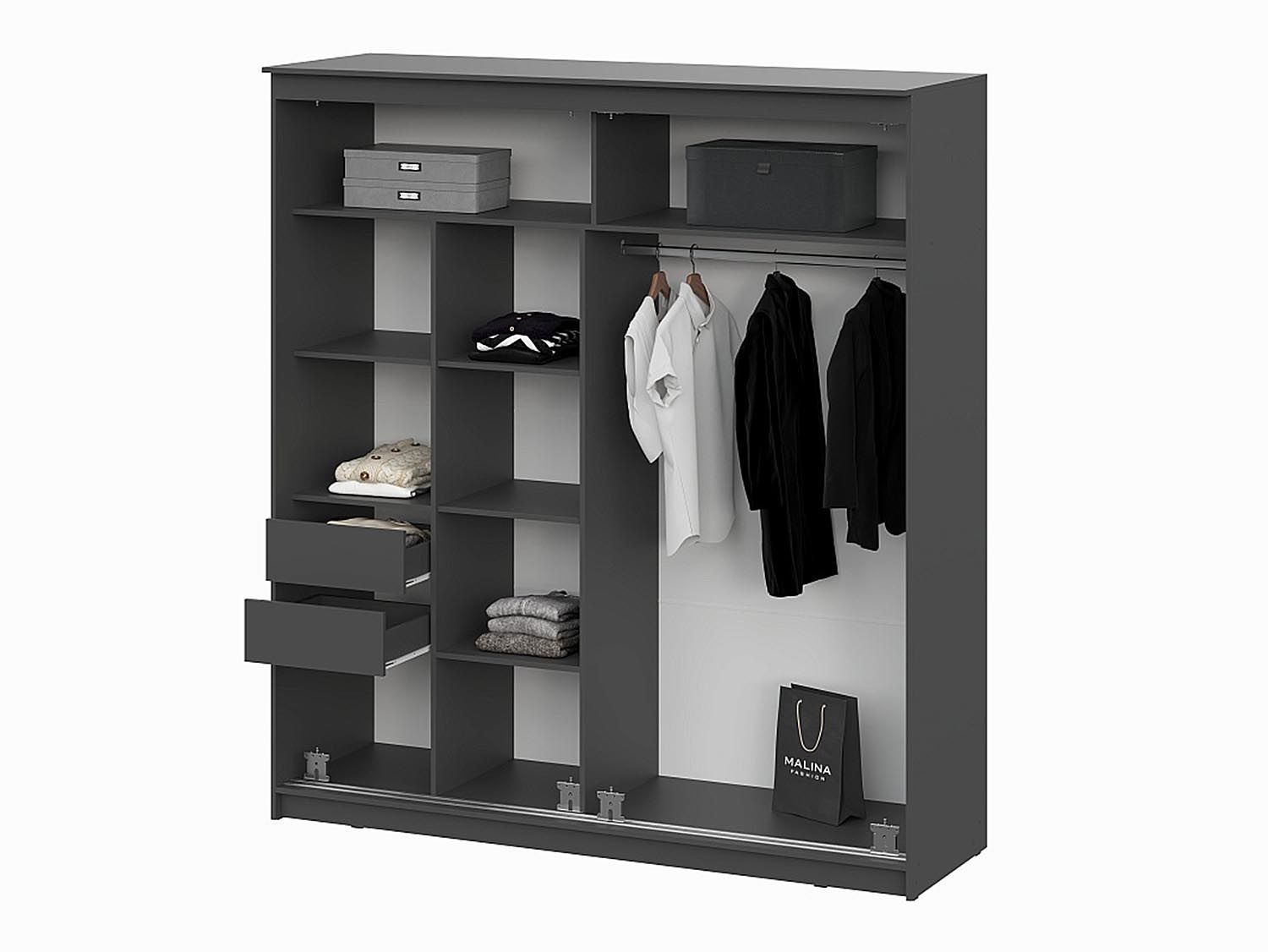 Шкаф-купе №25 2,0 / Графит