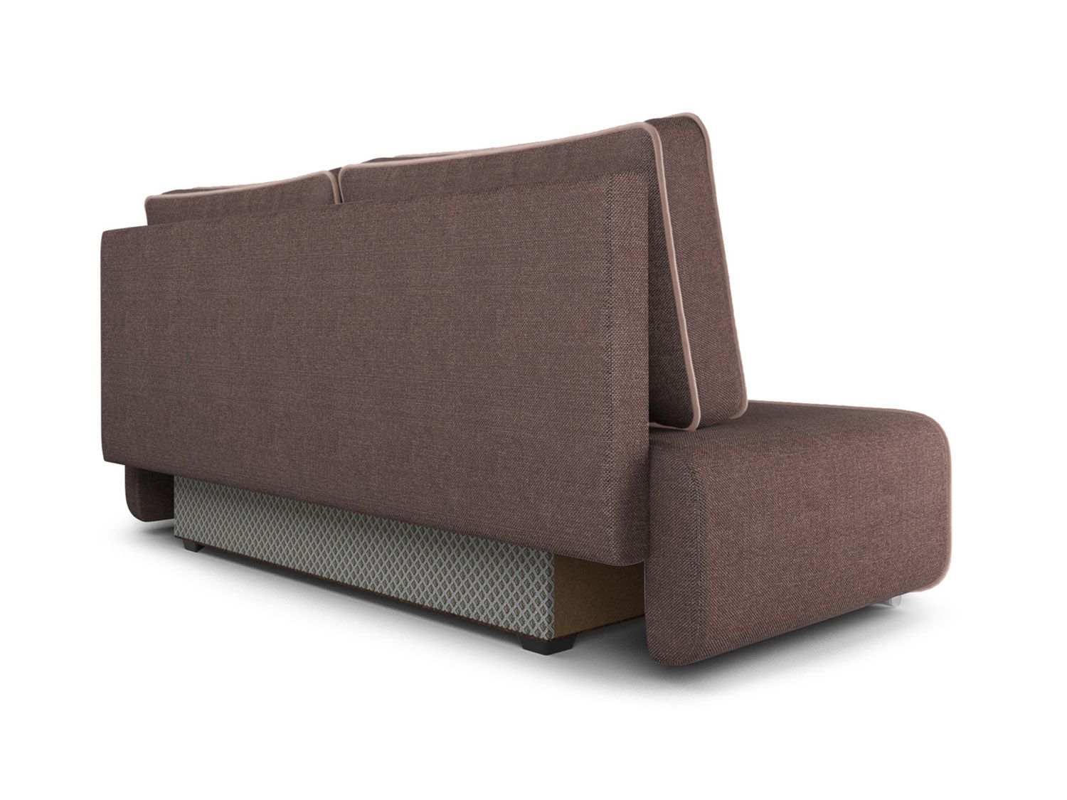 Диван Марк рогожка шоколад + кордрой бежевый