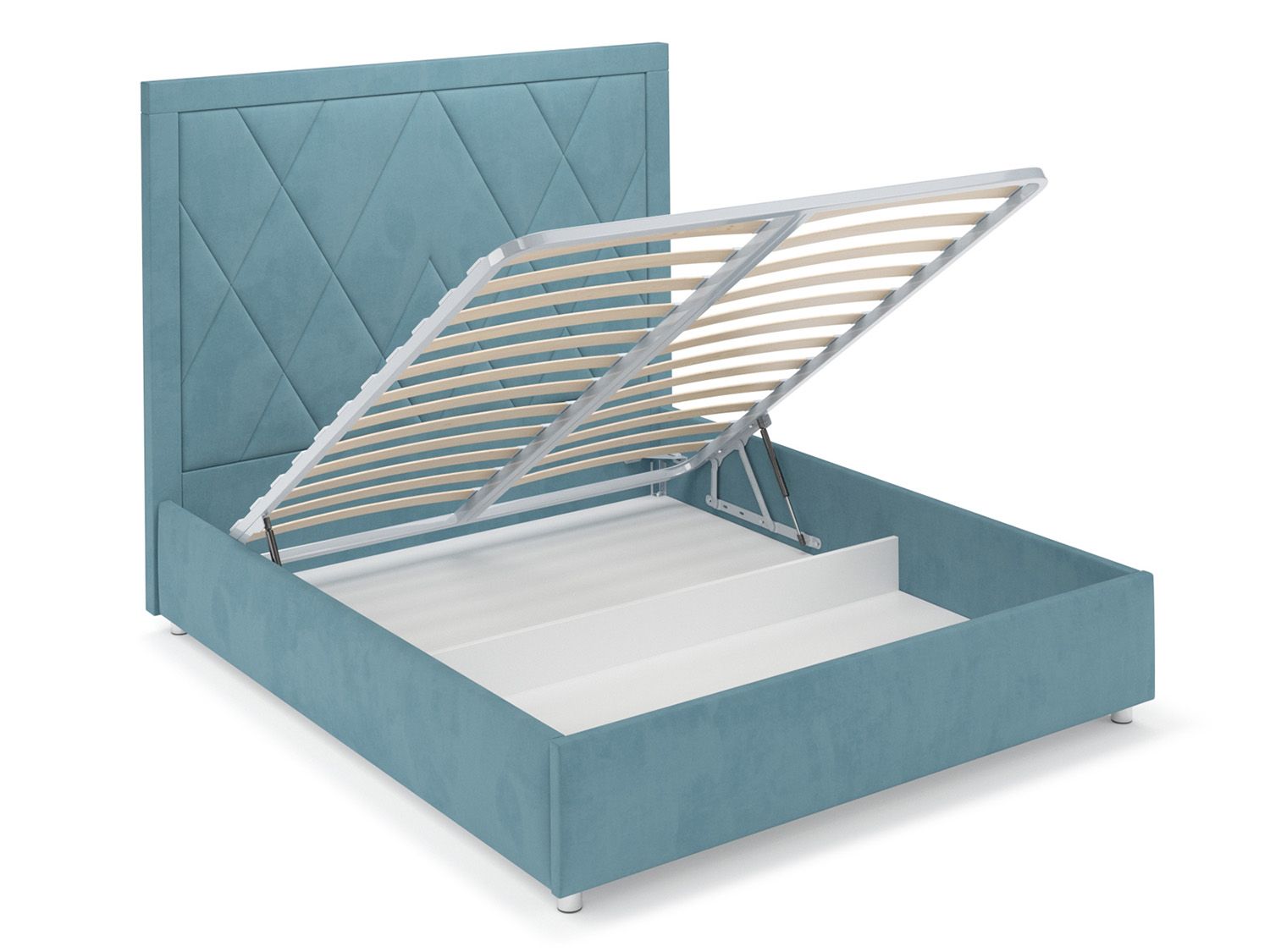 Кровать Треви Голубой - Luna 089 160