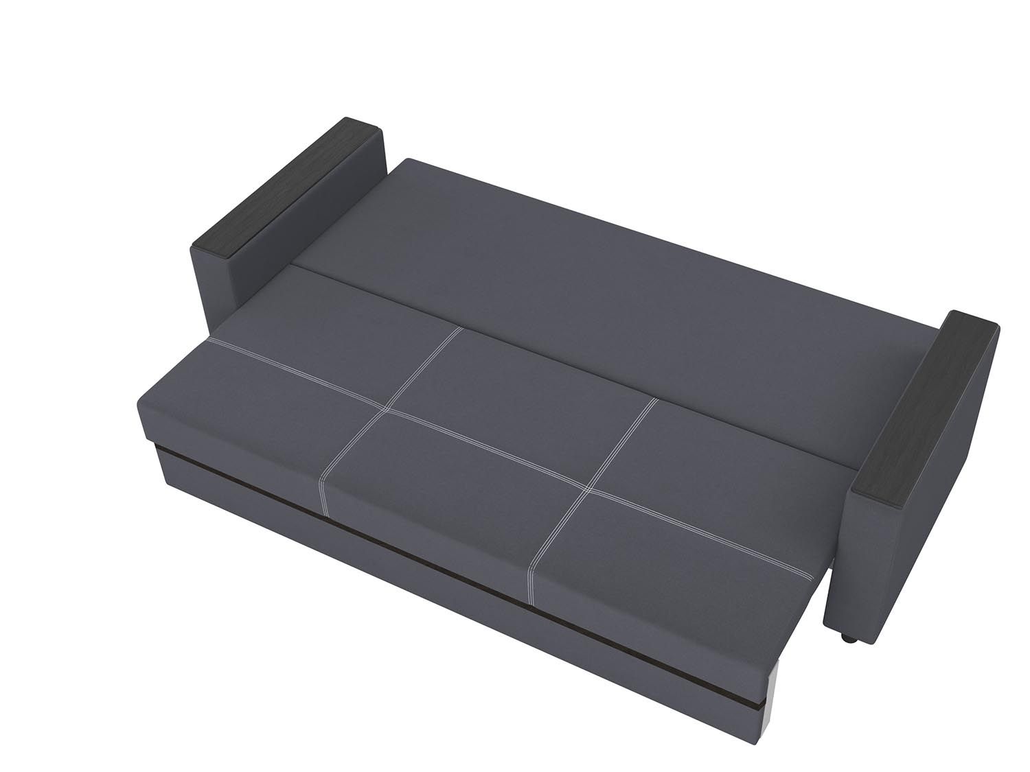 Смарт диван-кровать 3-х мест / велюр Parma 27 темно-серый