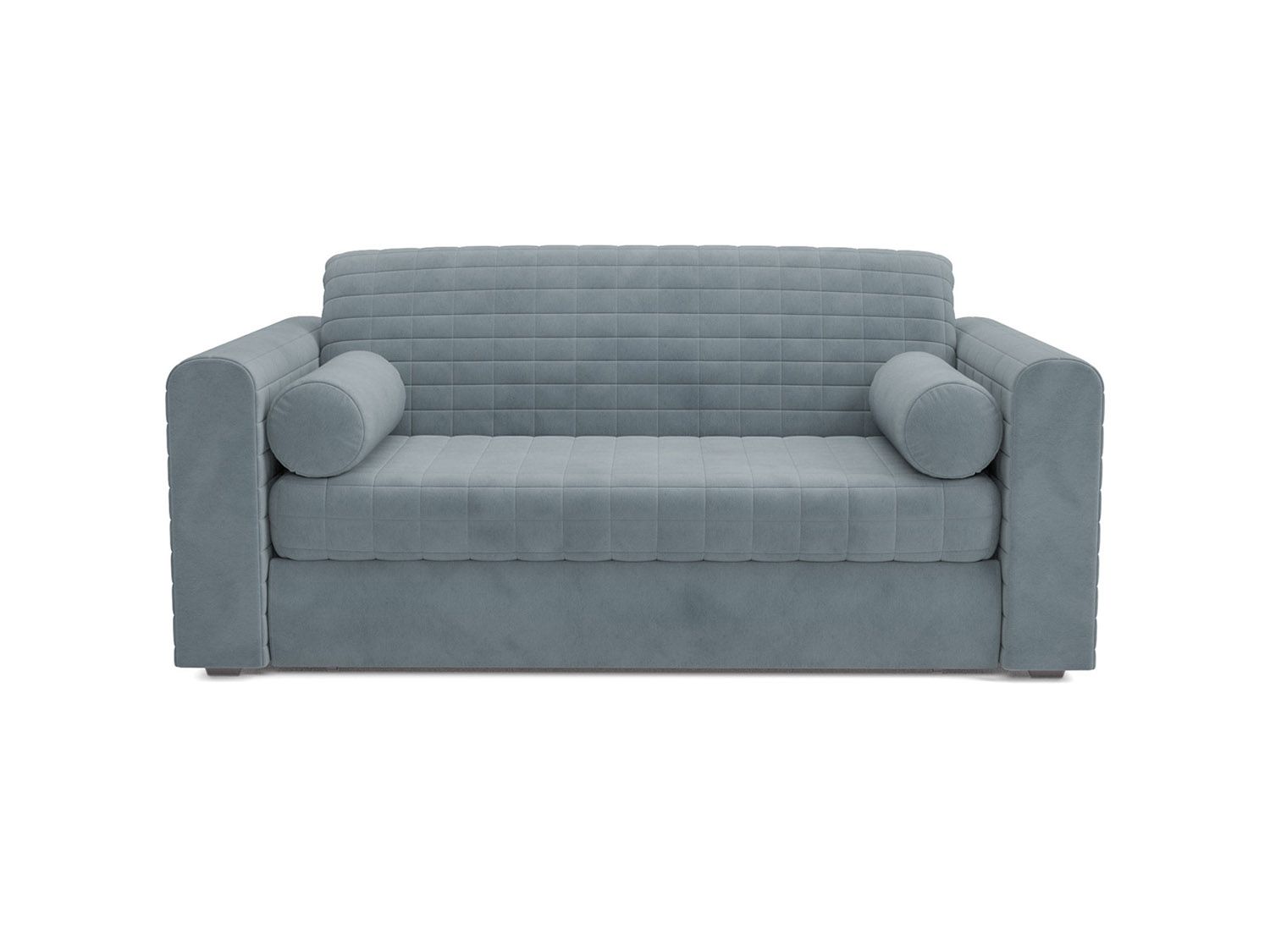 Диван Аккордеон Барон №5 велюр серо-синий HB-178 26