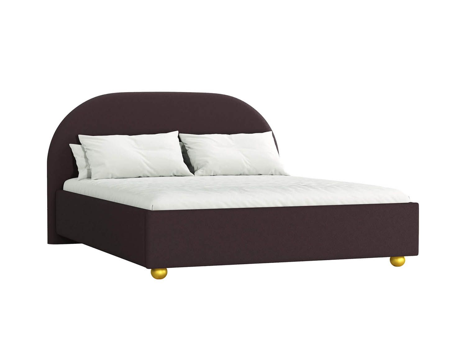 Кровать Афродита 1400 велюр Панда браун