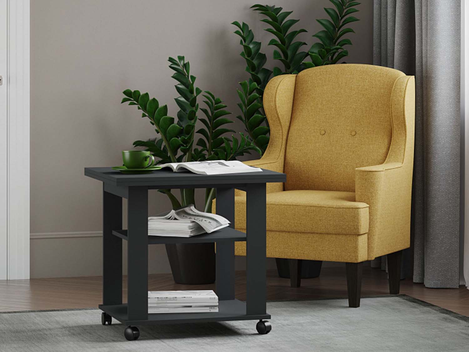 НМ 011.7 Стол журнальный Консул / Антрацит