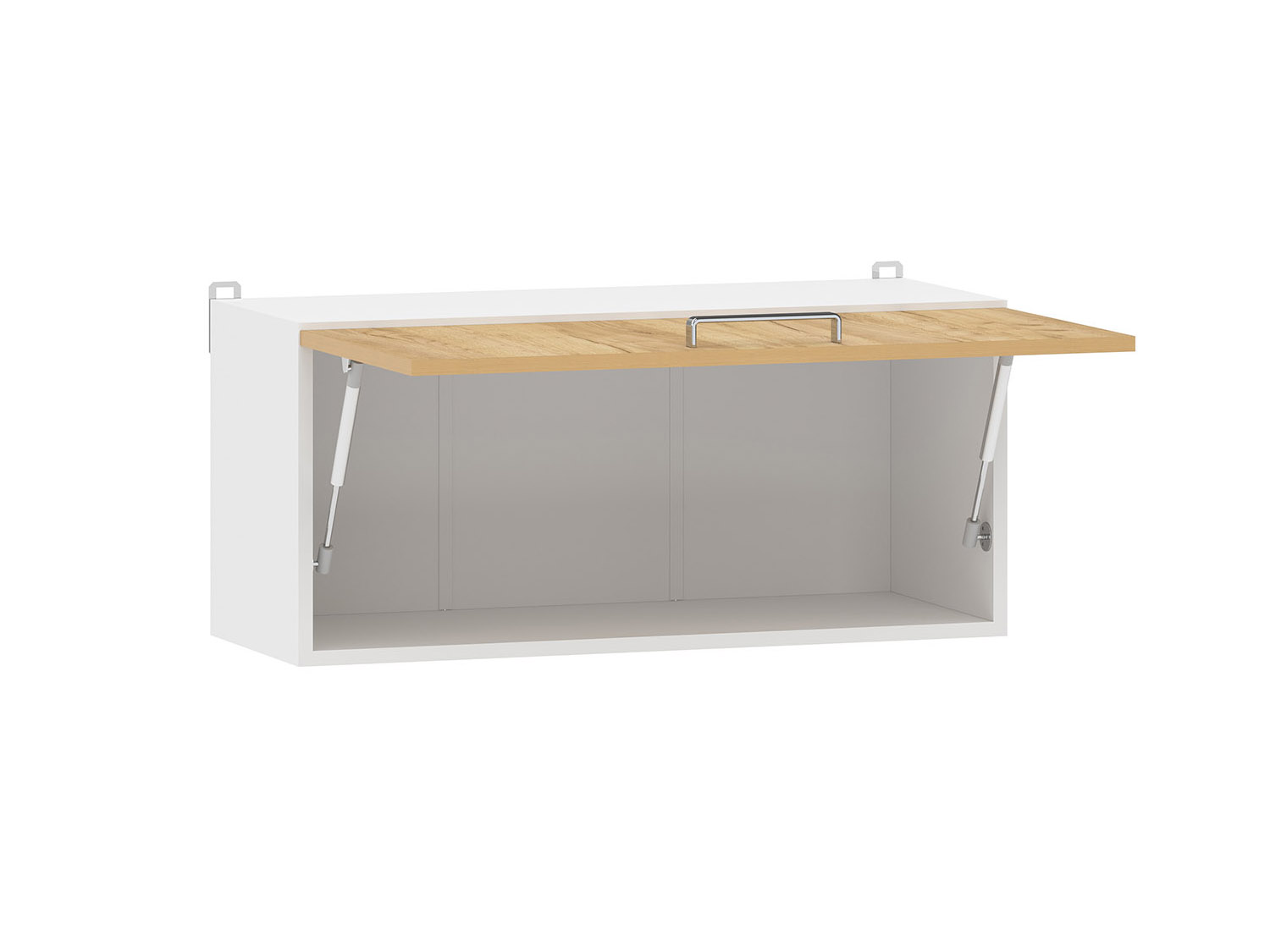 Борги 100.38 800 шкаф навесной / Белый/Дуб Крафт золотой