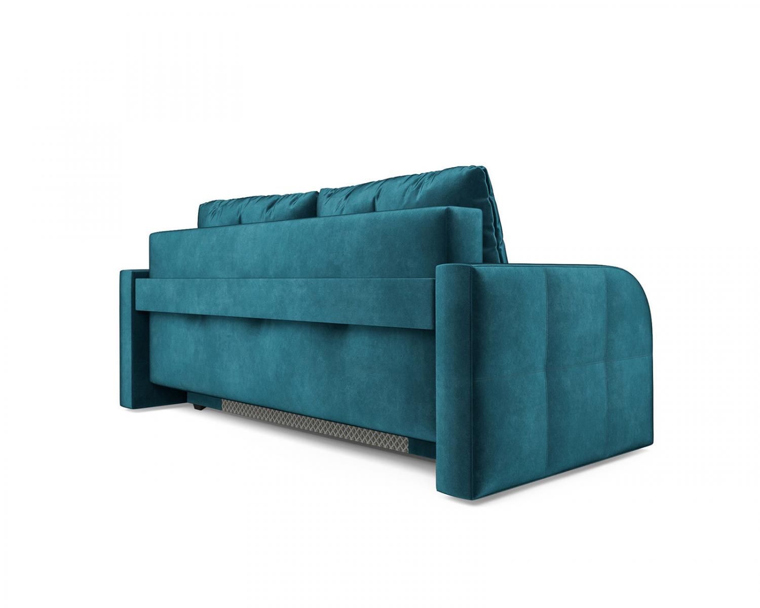 Диван Марсель №3 бархат сине-зеленый STAR VELVET 43 BLACK GREEN