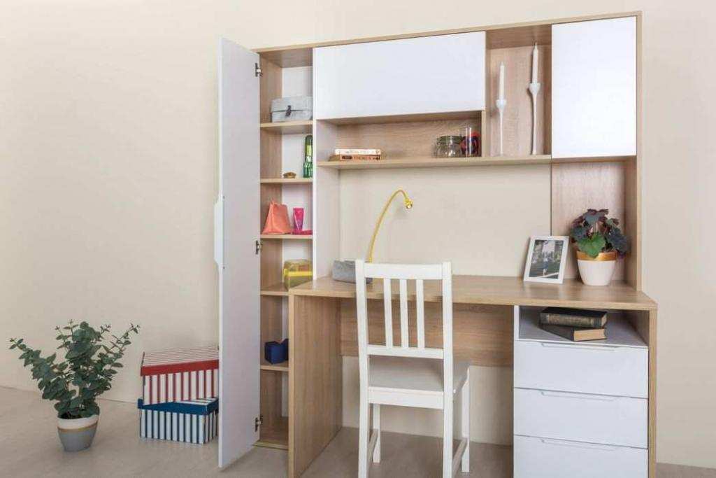 Комфорт Стол компьютерный 12.95 дуб сонома/белый