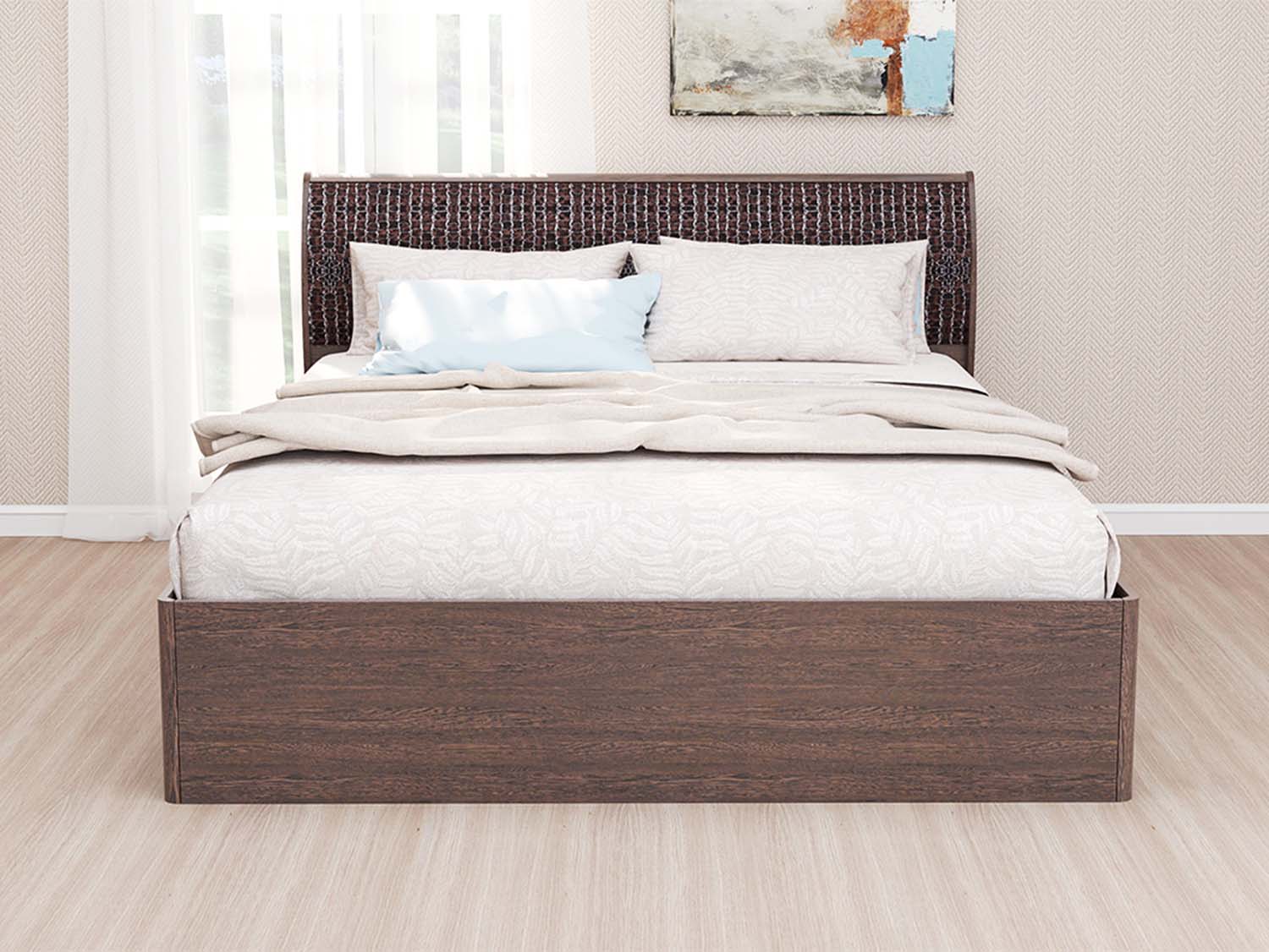 Кровать 1,4 арт. 033 М1 - Венге/Кайман тёмный