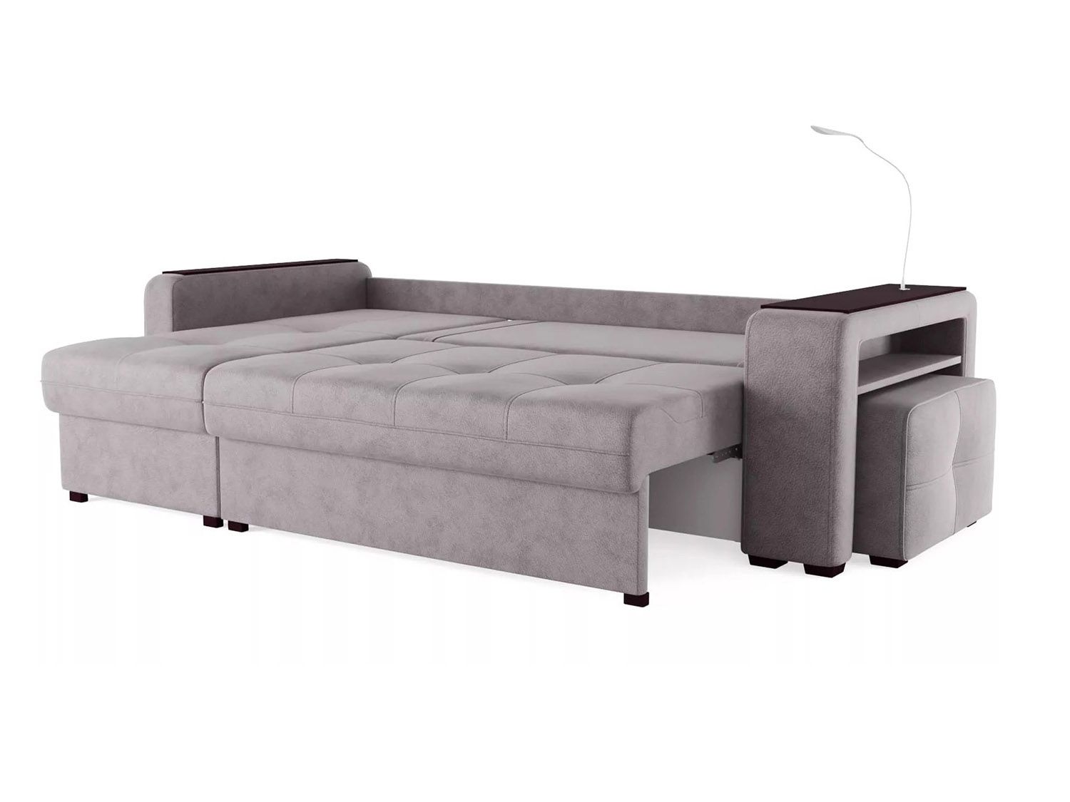 Диван угловой Смарт 4 Б3-1Пф-2Т-Б4 Велюр Кашемир 890