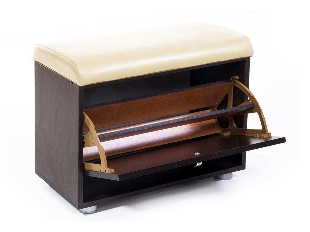 Обувница МС-1 венге/ясень шимо светлый/крем